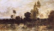 Charles Francois Daubigny Alders oil painting on canvas